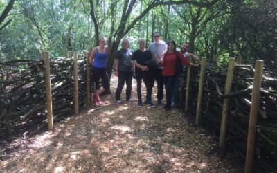 QEII Centre volunteers get hands on to transform forest school